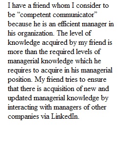 Week 1 DQ 1 (Characteristics of Competent Communicators)